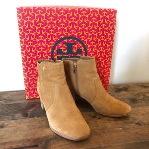 Tory Burch Sabe Caramel Booties